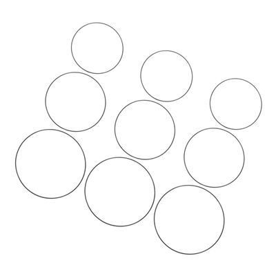 DONFAMDS 9pcs Floral Wreath Hoops for Flower Arrangements Wedding Decor and Home Crafts Round Iron for Custom Centerpieces