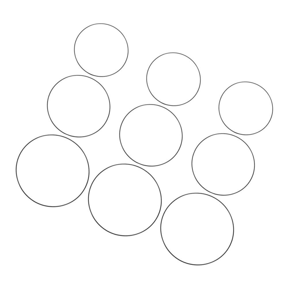 DONFAMDS 9pcs Floral Wreath Hoops for Flower Arrangements Wedding Decor and Home Crafts Round Iron for Custom Centerpieces