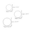 DONFAMDS 9pcs Floral Wreath Hoops for Flower Arrangements Wedding Decor and Home Crafts Round Iron for Custom Centerpieces view 2