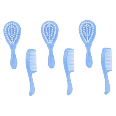 BESPORTBLE 6-Piece Baby Hair Brush and Comb Set for Newborns Soft Massage Washing Head Brush Safe Bathing Grooming Tools Gentle Care for Infants
