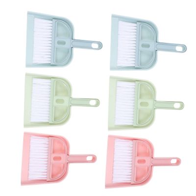 UTHCLO 6 Sets Mini Broom and Dustpan for Easy Desktop Cleaning Durable Pet Hair Removal Tools and Compact and Space Saving for Home Use