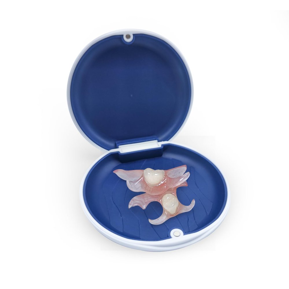 Custom Partial Dentures Personalized Removable Denture Set for Missing Teeth | 16 Tooth Replacement with Storage Case | Natural Look & Comfortable Fit (1 Tooth)