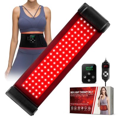 2-in-1 Cordless Red Light Therapy Belt, Wired & Wireless Controller