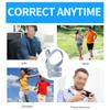 MVUYO Brace Support Belt Adjustable Back Posture Corrector Back Shoulder Lumbar Posture Correction Corset for Posture(Blue,M code) view 2