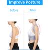 MVUYO Brace Support Belt Adjustable Back Posture Corrector Back Shoulder Lumbar Posture Correction Corset for Posture(Blue,M code) view 3