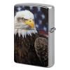American Bald Eagle Lighter Case, Personalized Double-Sided Graffiti Lighter Protective Cover, Stylish Metal Lighters Sleeve for Men Women view 1