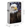 American Bald Eagle Lighter Case, Personalized Double-Sided Graffiti Lighter Protective Cover, Stylish Metal Lighters Sleeve for Men Women view 2