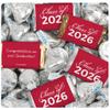 124 Pcs Red Graduation Class of 2026 Candy - Red Wrapped Miniatures and Silver Kisses For Party Favors, Goodie Bags, Dessert Tables And More (1.52 lbs) view 1