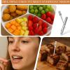 2PCS Portable Mini Titanium Toothpicks with Stainless Steel Holder Reusable Metal Picks for Home & Outdoor Use view 4