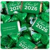 124 Pcs Green Graduation Candy Assortment - Class of 2026 Assorted Wrapped Miniatures & Green Foiled Kisses For Party Favors, Buffets And Gifts (1.5 lbs) view 1