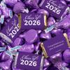 372 Pcs Purple Graduation Candy Assortment - Class of 2026 Assorted Wrapped Miniatures & Purple Foiled Bulk Kisses For Party Favors, Buffets And Gifts (4.5 lbs) view 1