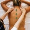10 Pcs Hot Massage Stones Natural Green Jade Heated Warmer Stone for Home Spa Massage Relaxing and Pain Relief view 4