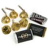 124 Pcs 60th Birthday Candy Party Favors Miniatures Chocolate & Gold Almond Kisses (1.58 lbs, Approx. 124 Pcs) view 1