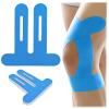10 Pcs Kinesiology Tape for Knees, Knee Tape Blue, precut Kinesiology Tape for Knees Hypoallergenic & Breathable & Waterproof & Comfortable, Knee Tape for Knee Pain Relief pre Cut, Adhesion 4-7 Days view 1