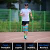 10 Pcs Kinesiology Tape for Knees, Knee Tape Blue, precut Kinesiology Tape for Knees Hypoallergenic & Breathable & Waterproof & Comfortable, Knee Tape for Knee Pain Relief pre Cut, Adhesion 4-7 Days view 2