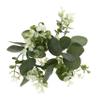 CORHAD Simulated Garland Farmhouse Style Candle Wreath Greenery for Wedding Decor view 1