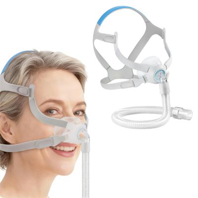 Lungmate N20 Nasal Mask Tube Frame Set,Upgrade Replacement Frame Elbow Assembly,with Headband,Frame,Tube and Cushion, Suitable for N20 (L)