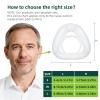 Lungmate N20 Nasal Mask Tube Frame Set,Upgrade Replacement Frame Elbow Assembly,with Headband,Frame,Tube and Cushion, Suitable for N20 (L) view 3