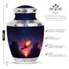Red Cardinal Funeral Urns for Adult Ashes Men 10 Inch - Adult Urns for Human Ashes Women - Blue Cremation Urn for Women - Large Memorial Urn for Burial view 2