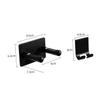FRCOLOR 2pcs Multi-functional Hair Dryer Rack over The Toilet Storage Wall-mounted Storage Rack Bathroom Gadgets Hair Dryer Support view 2