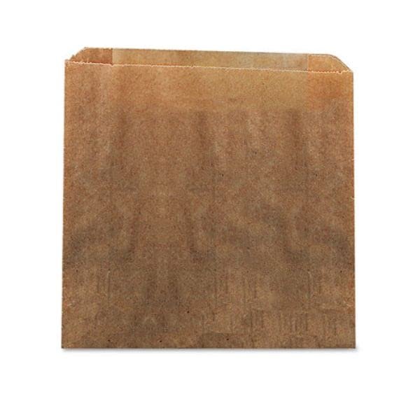 10.5 x 9.38 in. Waxed Feminine Hygiene Liners Brown