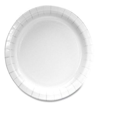 6 in. Paper Dinnerware Plate White - Pack of 1000