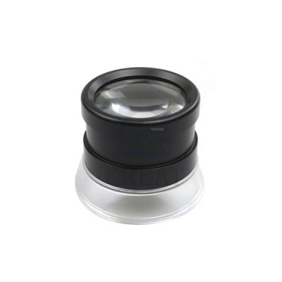 Cylindrical 30 Times Scale Optical Glass Lens Focusing Magnifier Color Card Reading Small Print Magnifying Glass