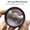 Cylindrical 30 Times Scale Optical Glass Lens Focusing Magnifier Color Card Reading Small Print Magnifying Glass view 4
