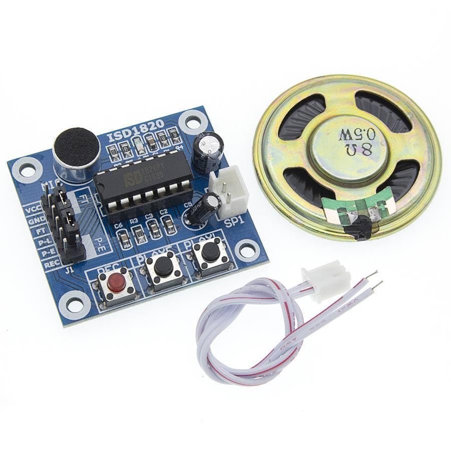 50pcs/lot ISD1820 Recording Module Voice Module The Voice Board teled Module Board with Microphones