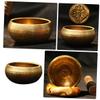 BESPORTBLE Handmade Tibetan Bowl Set Meditation Singing Bowl Complete Accessories Zen Home Decor view 4