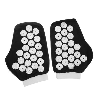 KOMBIUDA 1pair Acupressure Spike Massage Gloves Convenient Hand Mitts for Yoga Portable Manual to Ease Muscle Tension and Relaxation for Go Use
