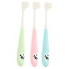 TOVINANNA 3pcs Manual Boys and Girls Toothbrushes Suction Base for Toddlers Months Oral Care Random Color view 1