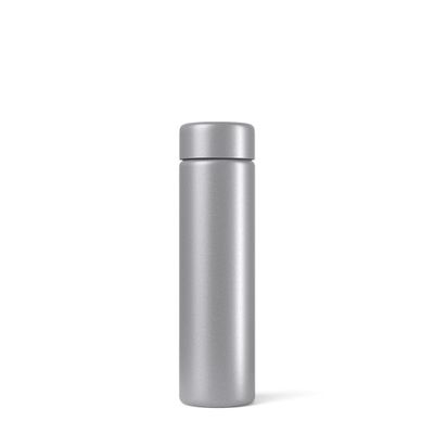 100 Count - 95mm Opaque Silver Metal Screw On Pre-Roll Tubes with Caps Child Resistant Push Down & Turn - Durable - Water Resistant - Smell/Odor Resistant - Air Resistant - BPA Free