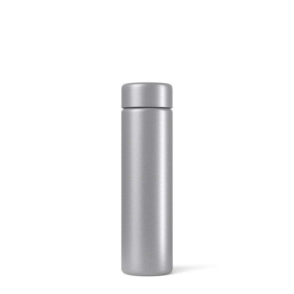 100 Count - 95mm Opaque Silver Metal Screw On Pre-Roll Tubes with Caps Child Resistant Push Down & Turn - Durable - Water Resistant - Smell/Odor Resistant - Air Resistant - BPA Free