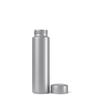 100 Count - 95mm Opaque Silver Metal Screw On Pre-Roll Tubes with Caps Child Resistant Push Down & Turn - Durable - Water Resistant - Smell/Odor Resistant - Air Resistant - BPA Free view 2