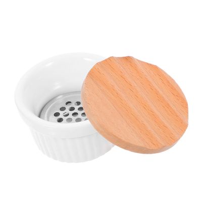 Gogogmee Nail Tools Cleaning Cup: Ceramic Nail Dish Bowl With Lids - Efficient Brush Rinser Manicure Accessories - Universal Rinsing Dish With Iron Strainer