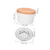 Gogogmee Nail Tools Cleaning Cup: Ceramic Nail Dish Bowl With Lids - Efficient Brush Rinser Manicure Accessories - Universal Rinsing Dish With Iron Strainer view 2