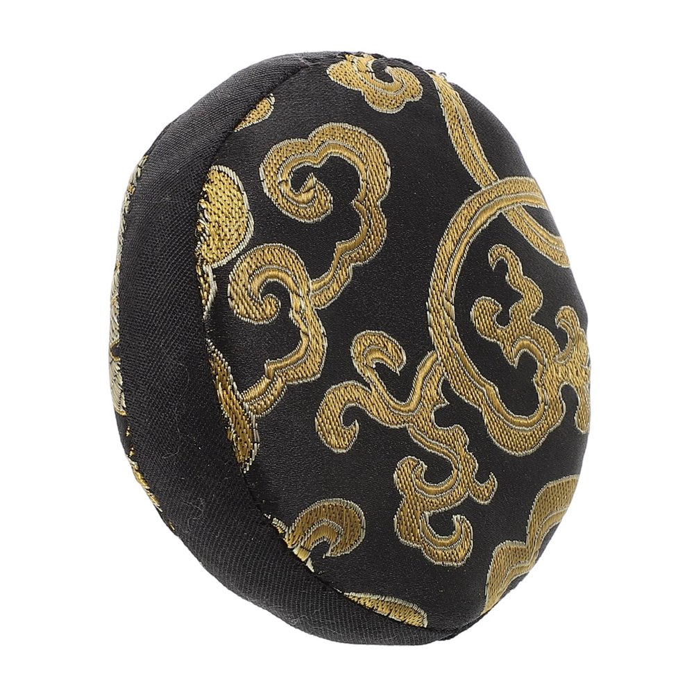 Vaguelly Nepal Hand-Embroidered Sound Bowl Cushion Mat Non-Slip Base Pad for Singing Bowls Meditation Accessory for Yoga and Sound Healing