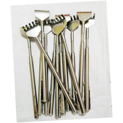 Beavorty Portable Metal Back Scratchers Telescopic Handle Itch Relief Stick Family Massager