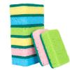 HOODANCOS 8Pcs Colorful Double Sided Sponge Scrubber for Dish Washing Kitchen Cleaning and Scrubbing Dishes Bowls Non Scratch Dual Sided Cleaning Pads Lightweight Versatile view 1