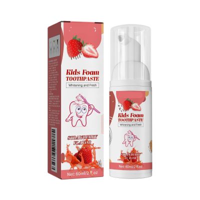 KLYso Kids Foaming Toothpaste - Fruit Flavor Press-Type Toothpaste for Children's Teeth Cleaning, Whitening & Repair, Gentle & Non-Irritating(#1,1PCS)