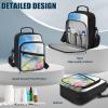AZULCUSTO Multi-Functional Insulin Bag Diabetes Supply Case Adjustable Compartments for Pens & Sensors Travel Medical Carrying Case Kit Large Capacity Design for Travel Dragonfly view 3