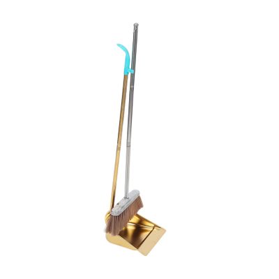 PRETYZOOM Heavy Duty Broom Dustpan Set Long Handle Home Office Cleaning Kit Dustpan Brush for Home