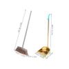 PRETYZOOM Heavy Duty Broom Dustpan Set Long Handle Home Office Cleaning Kit Dustpan Brush for Home view 3