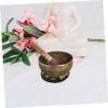 FRCOLOR Hand-Embroidered Sound Bowl Cushion Mat 10cm Tibetan Singing Bowl Pad for Meditation and Healing Sturdy and Vibrant Buddha Holder view 4