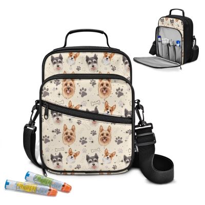 AZULCUSTO Insulated Diabetic Travel Bag Insulin Cooler Case Compact Diabetes Essentials Organizer Leakproof Medication Storage for Travel Dog