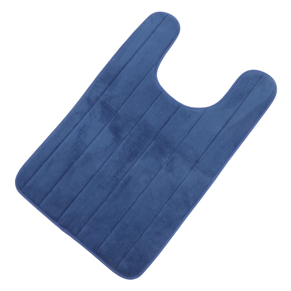 PRETYZOOM U Shaped Toilet Feet Cushion Non Slip Closestool Ground Mat Absorbent Bathroom Floor Pad for Comfort and Safety Quick Drying Design