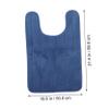 PRETYZOOM U Shaped Toilet Feet Cushion Non Slip Closestool Ground Mat Absorbent Bathroom Floor Pad for Comfort and Safety Quick Drying Design view 2