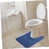 PRETYZOOM U Shaped Toilet Feet Cushion Non Slip Closestool Ground Mat Absorbent Bathroom Floor Pad for Comfort and Safety Quick Drying Design view 4