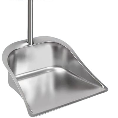 Stainless Steel Dustpan Household Cleaning Thickened Bucket Single Outdoor Trash Shovel Sweeping Garbage Ash Bucket Tools Home for Cleaning